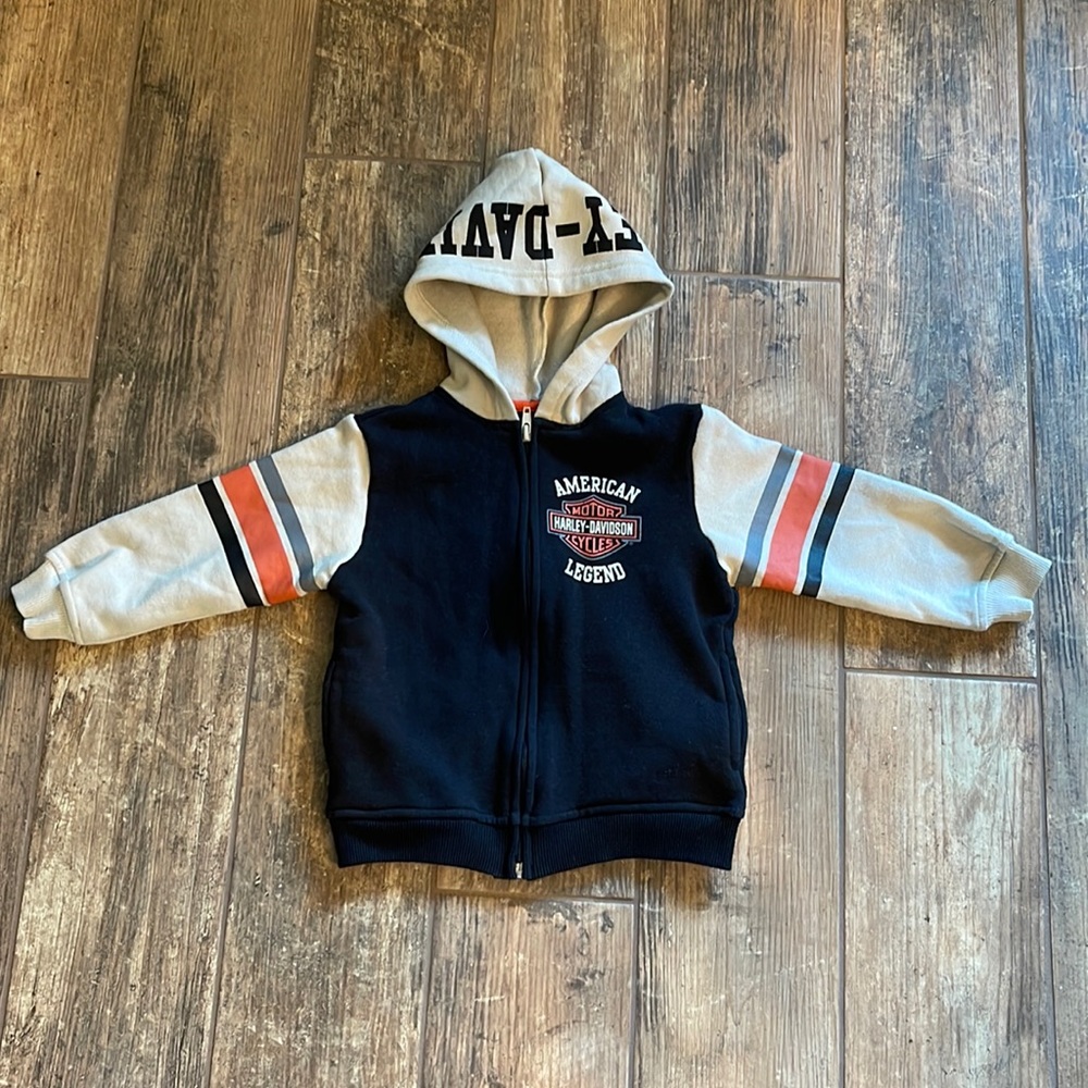 3T Harley Davidson Zip Up Hoodie